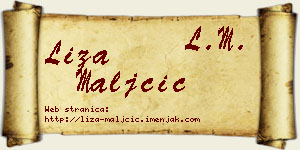 Liza Maljčić vizit kartica
